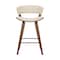Armen Living Jagger Modern 26" Wood and Faux Leather Counter Height Barstool LCJGBAWACR26 - alternate 6